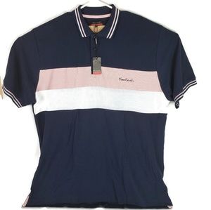 Pierre Cardin polo shirts mens 4XL navy color A17